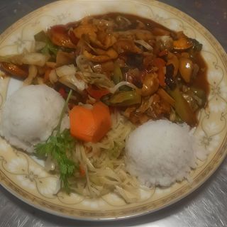 kurczak z warzywami , łagodny