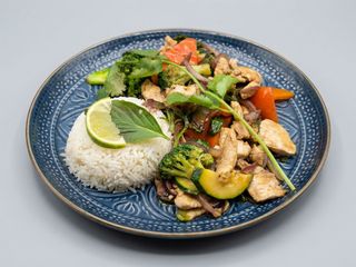 Thai basil z krewetkami