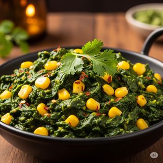 Corn palak