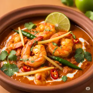 Ginger prawns