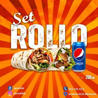 Mały Rollo SET pepsi 200 ml