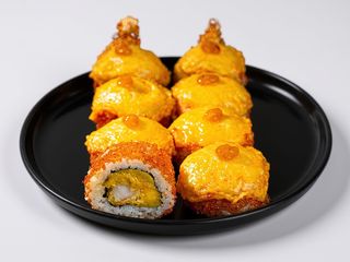 Zapieczony z krewetką 