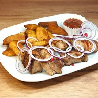 Szaszłyk - kurczak - grilled chicken - ქათმის მწვადი