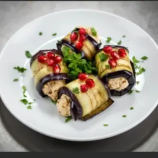 Bakłażan z Pastą Orzechową - Eggplant with Walnut Paste - ნიგვზიანი ბადრიჯანი