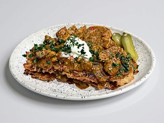 Placki ziemniaczane z gulaszem