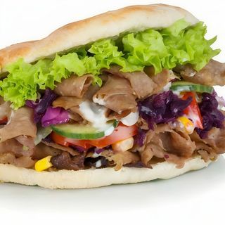Kebab na grubym cieście średni