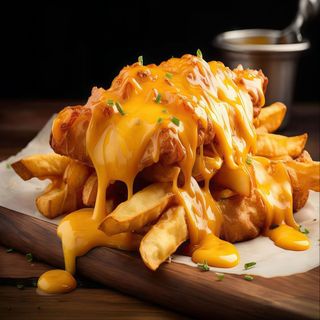 Frytki z serem Średni