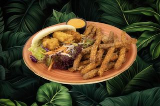 Bułeczka bao z krewetkami w migdałowym panko 150g