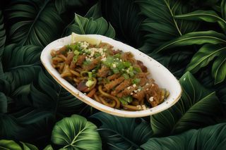 Makaron udon z panierowanym boczniakiem 350g wegan