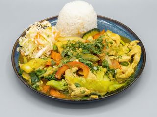 Wołowina w sosie curry żółtym