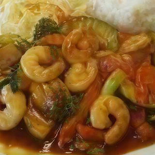 Zestaw krewetki z warzywami 550 gr