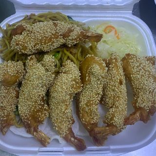 Zestaw krewetki w sezamie 7 szt.