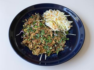 Makaron sojowy z kurczakiem