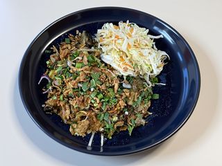 Makaron sojowy z wołowiną