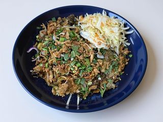 Makaron sojowy  z wieprzowiną