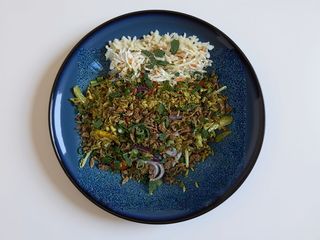 Ryż smażony z wołowiną