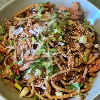 Udon z krewetkami
