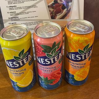 Nestea gazowana , trzy smaki …