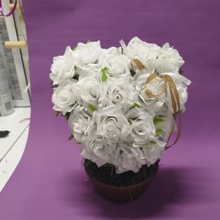 Serce w donicy obciążonej 