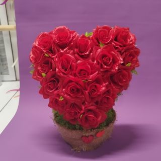 Serce w donicy obciążonej 