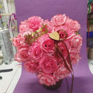 Serce w donicy obciążonej 