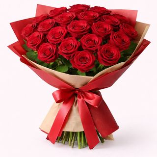 Bukiet z 25 róż.
