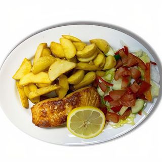 Lunch z łososiem