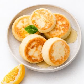 Nowość Placki twarogowe z nadzieniem cytrynowym (4 szt.)