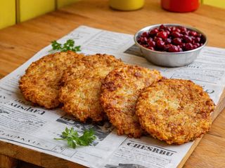 Placki ziemniaczane z żurawiną