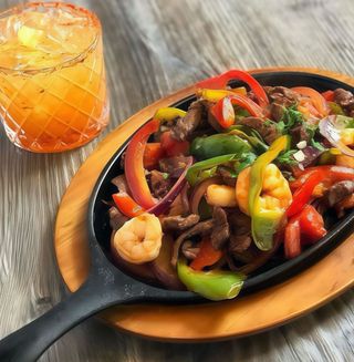 Sizzler z krewetkami