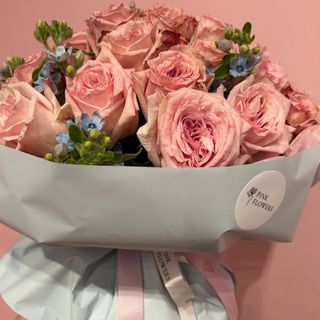 Bukiet ekwadorskich róż Pink O'Hara 25 sztuk wysokość róży 40 cm