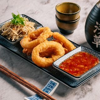 Panierowane krążki kalmara