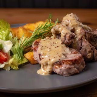 Polędwiczki wieprzowe w sosie musztardowo-miodowym 400g