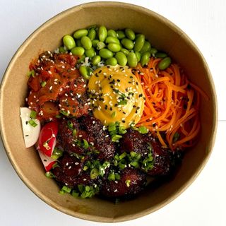 Kalafior fake "chicken" bowl