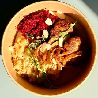 korean fake "chicken" sandwich