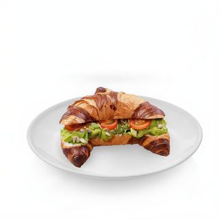 Croissant z Puree z Awokado