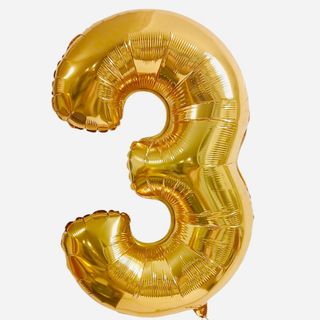 Balon foliowy 92cm złoty 3