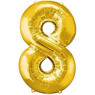 Balon foliowy 92cm złoty 8