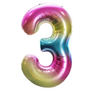 Balon 92cm tęczowy 3
