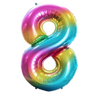 Balon 92cm tęczowy 8