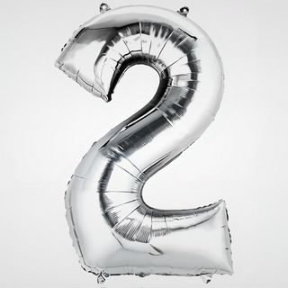 Balon foliowy 92cm srebrny 2