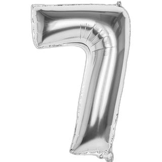 Balon foliowy 92cm srebrny 7