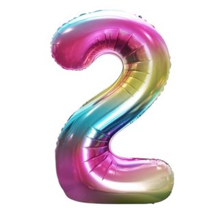 Balon 92cm tęczowy 2