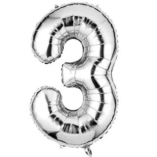 Balon foliowy 92cm srebrny 3