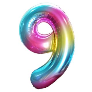 Balon 92cm tęczowy 9
