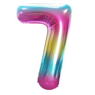 Balon 92cm tęczowy 7