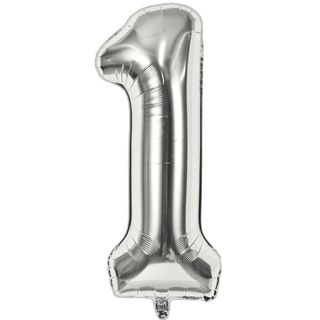 Balon foliowy 92cm srebrny 1