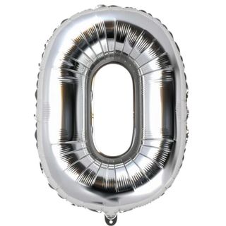 Balon foliowy 92cm srebrny 0