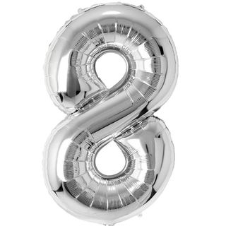 Balon foliowy 92cm srebrny 8