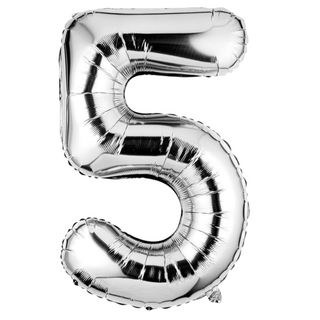 Balon foliowy 92cm srebrny 5